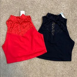 NWT‼️ 2 Lace Crop Tops